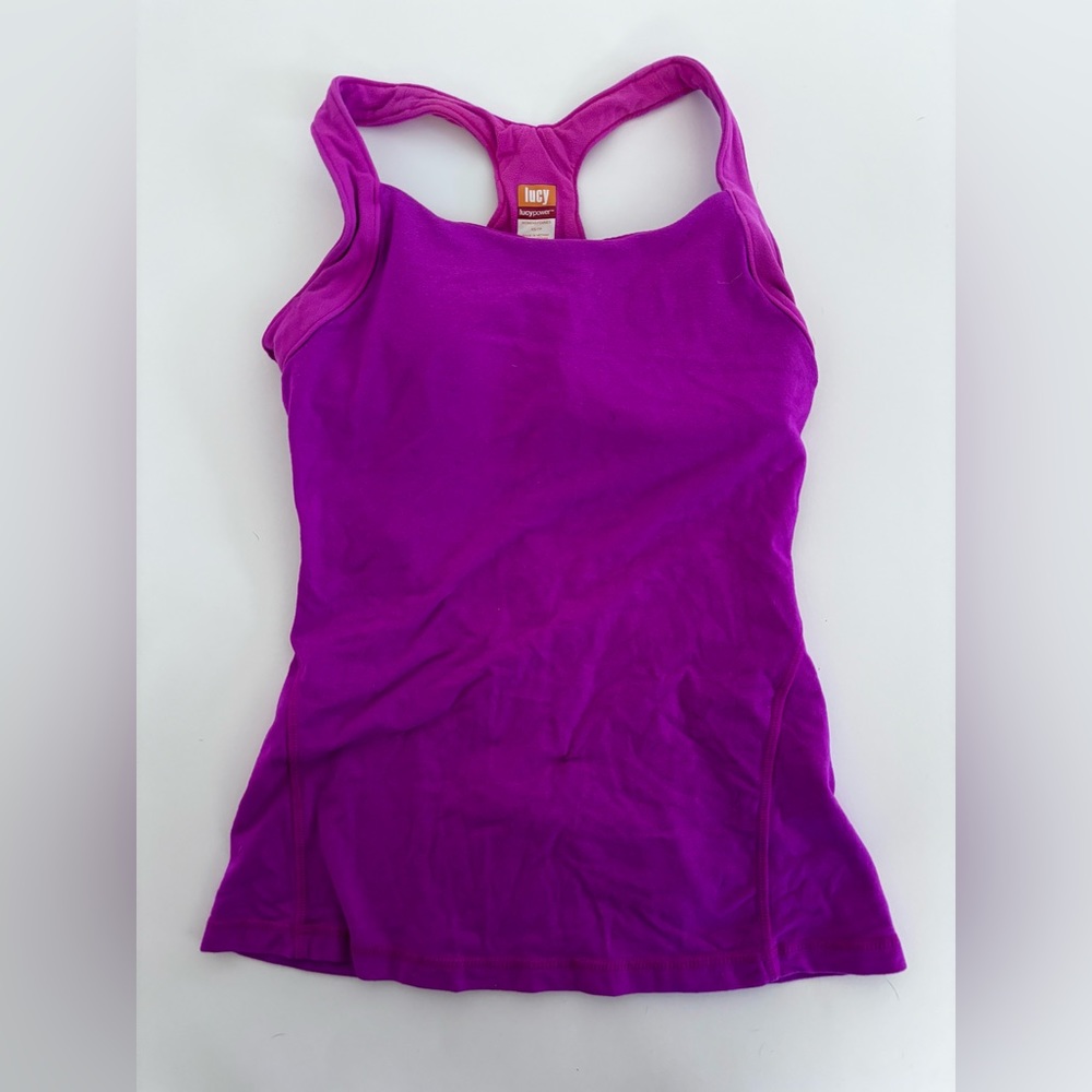 Lucy tank with built in bra